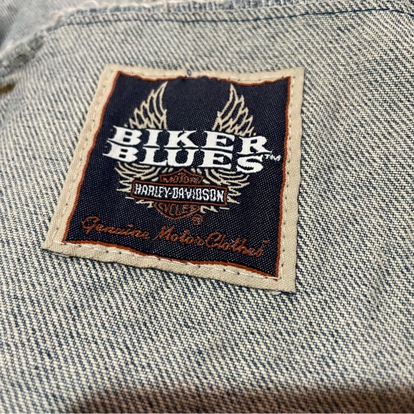 Vintage Harley Davidson denim vest - Picture 7 of 8